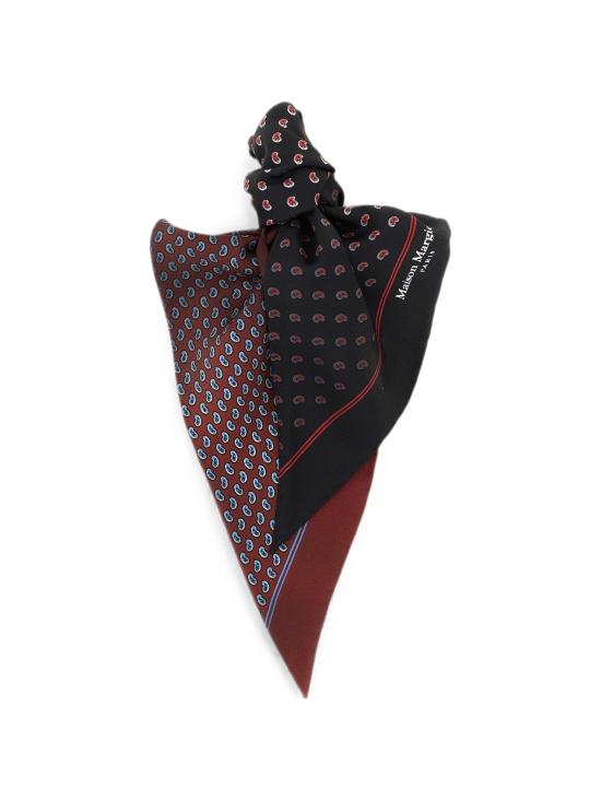 26FW 마르지엘라 머플러/스카프 S50TE0125M36063 001S BLACK BURGUNDY