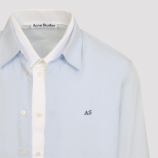 26FW 아크네 스튜디오 레이어드 버튼 코튼 셔츠 BB0708 AF2 BLUE - ACNE STUDIOS