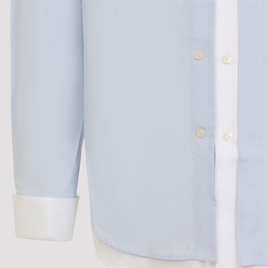 26FW 아크네 스튜디오 레이어드 버튼 코튼 셔츠 BB0708 AF2 BLUE - ACNE STUDIOS
