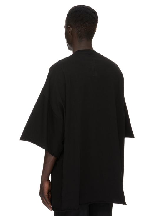 26FW 릭 오웬스 반팔 티셔츠 RU02F4283 JA09 BLACK - RICK OWENS