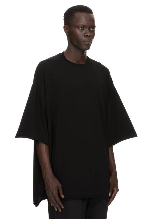 26FW 릭 오웬스 반팔 티셔츠 RU02F4283 JA09 BLACK - RICK OWENS