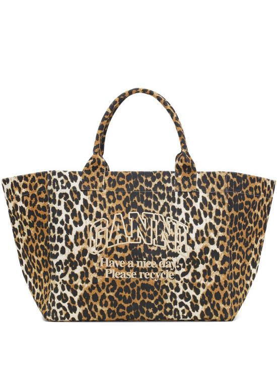  가니 레오파드 XXL 토트백 A7161 943 ANIMALIER - GANNI