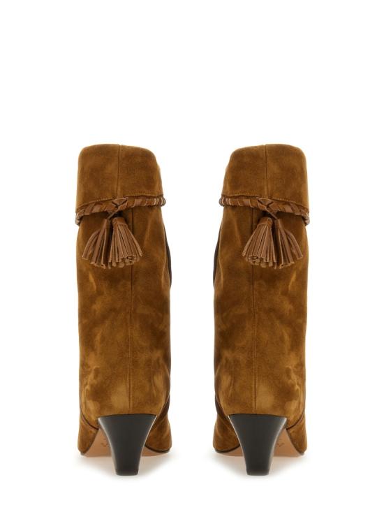  이자벨마랑 달비 드레이프 스웨이드 카프스킨 레더 부츠 BO0188FB C1A20S50CO BROWN - ISABEL MARANT