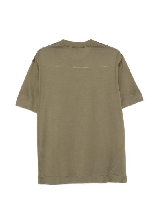 26FW 엠포리오 아르마니 반팔 티셔츠 EM006765AF10017U7046 GREEN - EMPORIO ARMANI