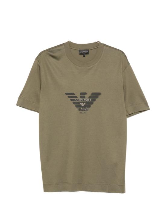 26FW 엠포리오 아르마니 반팔 티셔츠 EM006765AF10017U7046 GREEN