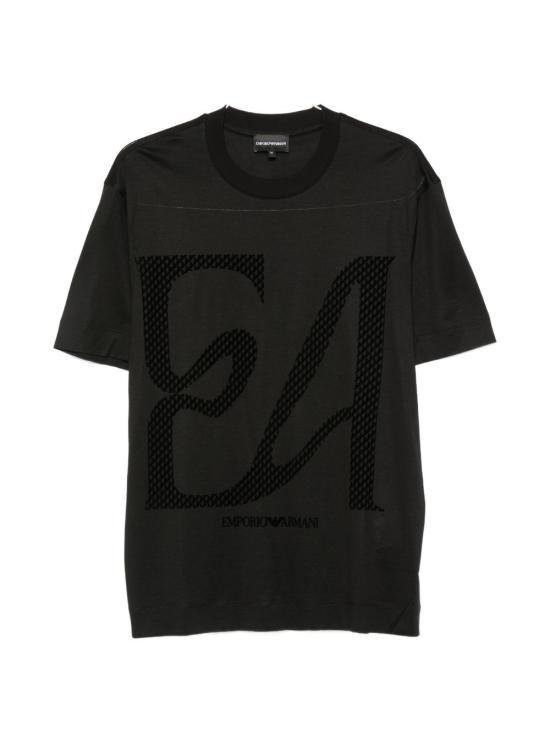 26FW 엠포리오 아르마니 반팔 티셔츠 EM006770AF10017MC717 BLACK