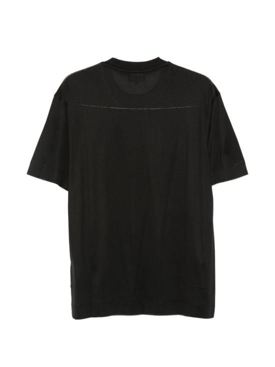 26FW 엠포리오 아르마니 반팔 티셔츠 EM006770AF10017MC717 BLACK - EMPORIO ARMANI