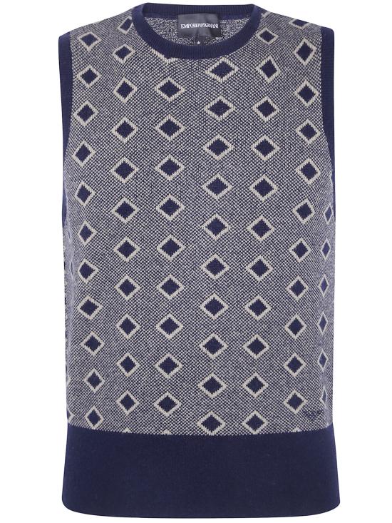 26FW 엠포리오 아르마니 스웨터 EM006267AF29811FB056 NAVY