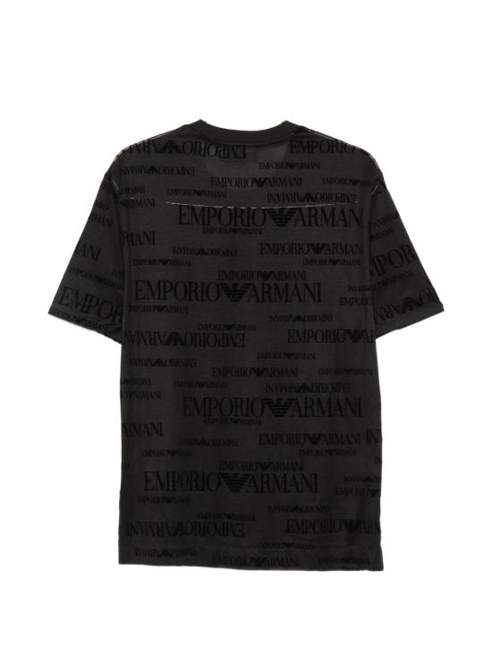 26FW 엠포리오 아르마니 반팔 티셔츠 EM007343AF10017FC376 BLACK - EMPORIO ARMANI