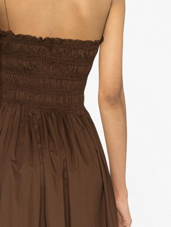 26SS 마토 미디 원피스 SHBDRPLCHC BROWN - MATTEAU