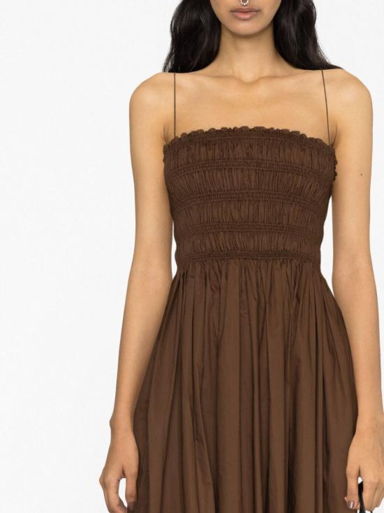 26SS 마토 미디 원피스 SHBDRPLCHC BROWN - MATTEAU