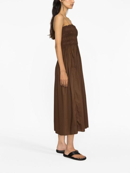 26SS 마토 미디 원피스 SHBDRPLCHC BROWN - MATTEAU