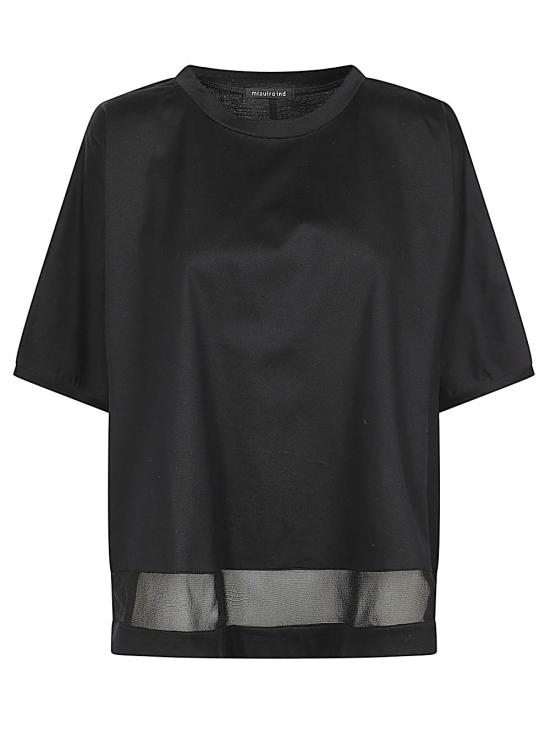 26SS MIZUIRO 반팔 티셔츠 121007499 BLACK