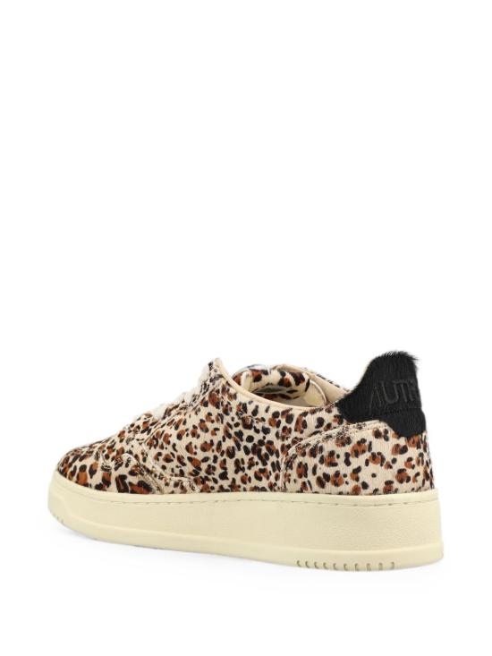 26FW 오트리 메달리스트 로우 레더 스니커즈 AULWJA04 LEOPARD PRINT - AUTRY