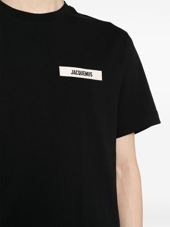 26FW 자크뮈스 반팔 티셔츠 25HTSM00133AJ00 990 BLACK - JACQUEMUS