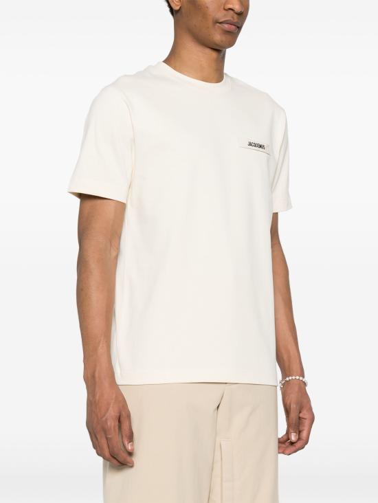 26FW 자크뮈스 반팔 티셔츠 25HTSM00133AJ00 150 BEIGE - JACQUEMUS