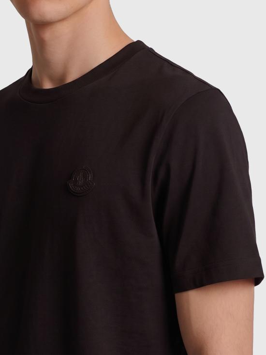 26FW 몽클레어 반팔 티셔츠 L20918C000438390T 999 BLACK - MONCLER
