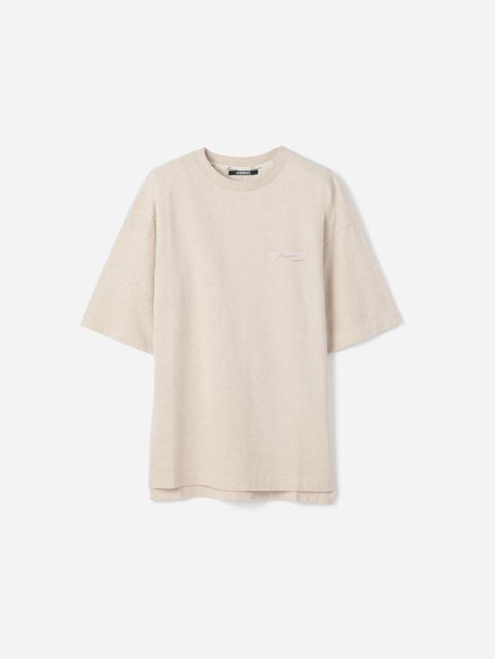 26FW 자크뮈스 반팔 티셔츠 26HTSU00345AJ00 130 LIGHTBEIGE