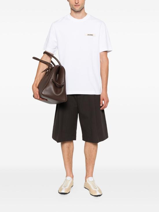 26FW 자크뮈스 반팔 티셔츠 25HTSM00133AJ00 100 WHITE - JACQUEMUS