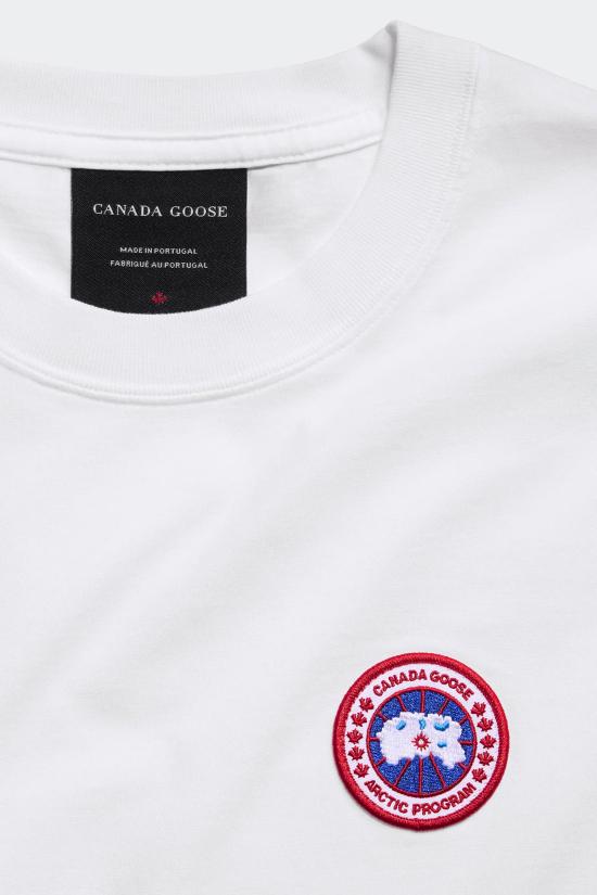 26FW 캐나다구스 반팔 티셔츠 1340M 3227 OPTIC WHIT - CANADA GOOSE
