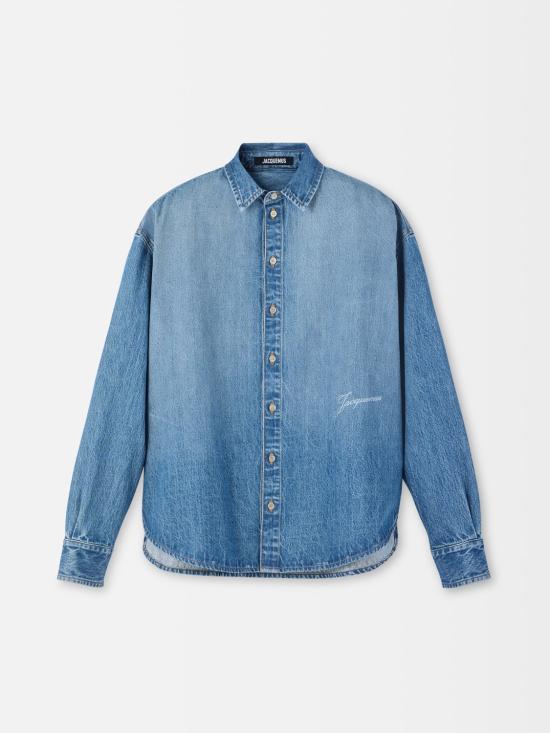 26FW 자크뮈스 긴팔 셔츠 25HSHM00545AD00 33C BLUETABAC