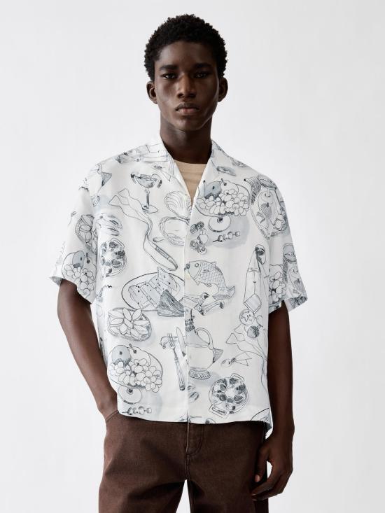 26FW 자크뮈스 긴팔 셔츠 26HSHM00646AW00 1TA PRINTTABLE - JACQUEMUS