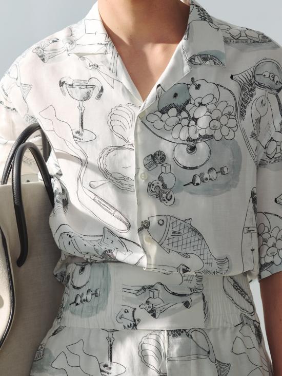 26FW 자크뮈스 긴팔 셔츠 26HSHM00646AW00 1TA PRINTTABLE - JACQUEMUS