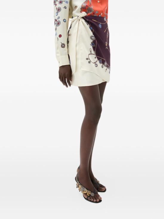 26FW 베르사체 스커트 10258201A18636 5R880 PINK PURPLE - VERSACE