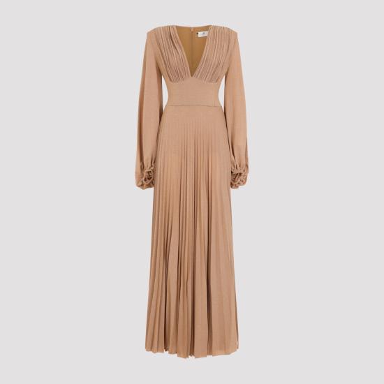 26FW 엘리자베타프랜치 미디 원피스 ABR1566E2 EV8 NUDE NEUTRALS - ELISABETTA FRANCHI