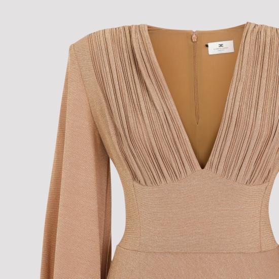 26FW 엘리자베타프랜치 미디 원피스 ABR1566E2 EV8 NUDE NEUTRALS - ELISABETTA FRANCHI