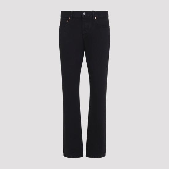 26FW 생로랑 스트레이트 팬츠 854129Y07YD 1238 BLACK - SAINT LAURENT