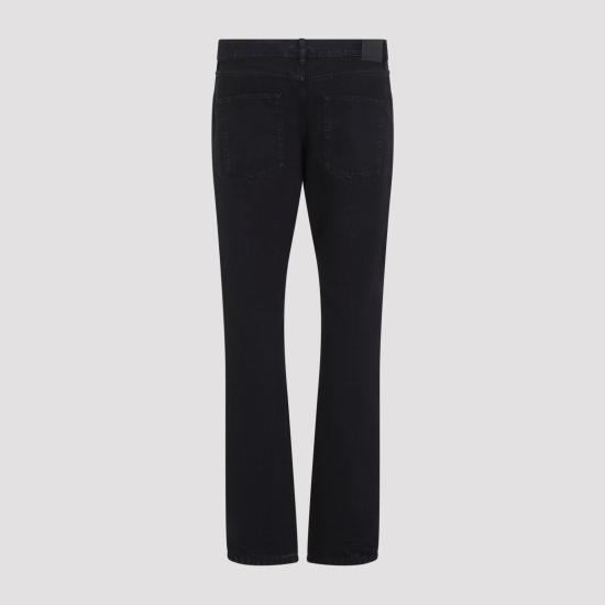 26FW 생로랑 스트레이트 팬츠 854129Y07YD 1238 BLACK - SAINT LAURENT