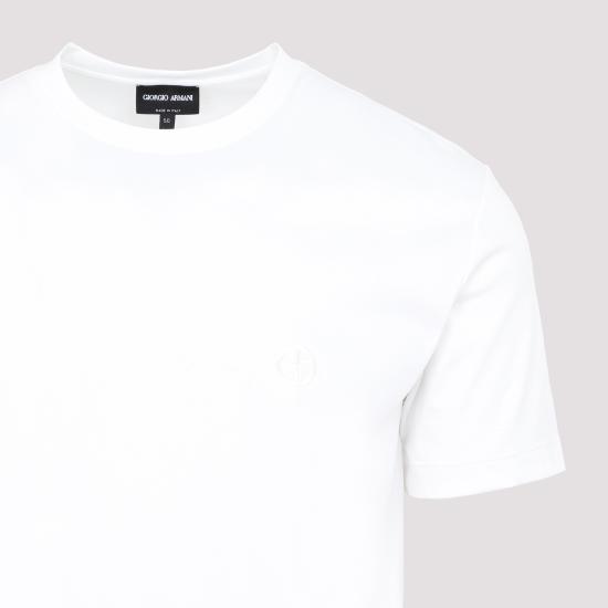 26FW 조르지오 아르마니 반팔 티셔츠 3HSM72SJTKZ U0002 WHITE - GIORGIO ARMANI
