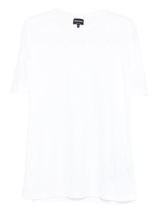 26FW 조르지오 아르마니 반팔 티셔츠 3HSM72SJTKZ U0002 WHITE