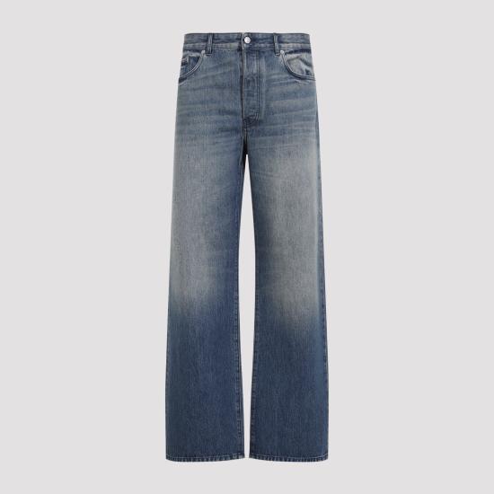 26FW 드리스 반 노튼 스트레이트 팬츠 2620209414410 504 BLUE - DRIES VAN NOTEN
