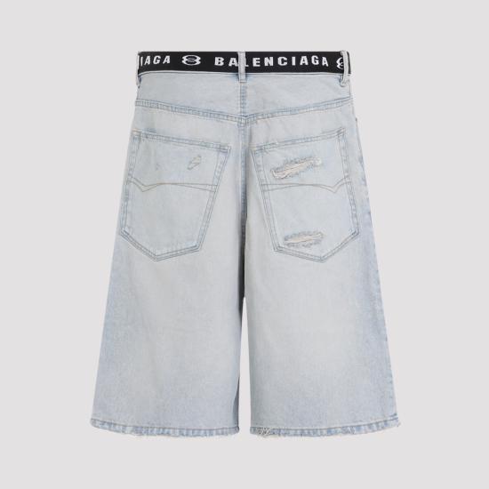 26SS 발렌시아가 스트레이트 팬츠 871361TDW14 4200 BLUE - BALENCIAGA