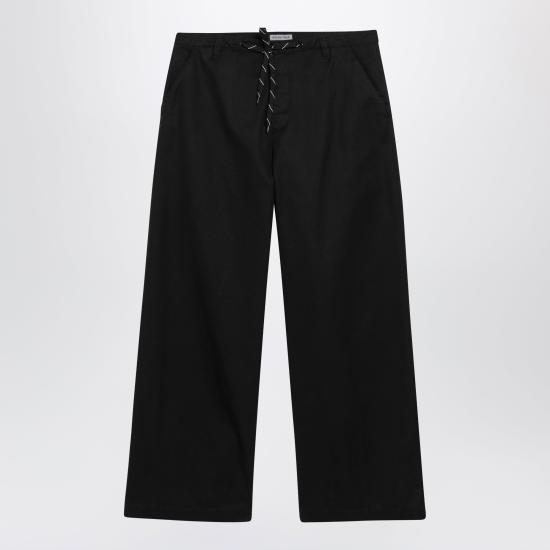 26SS 발렌시아가 스트레이트 팬츠 871309TKP07 1000 BLACK