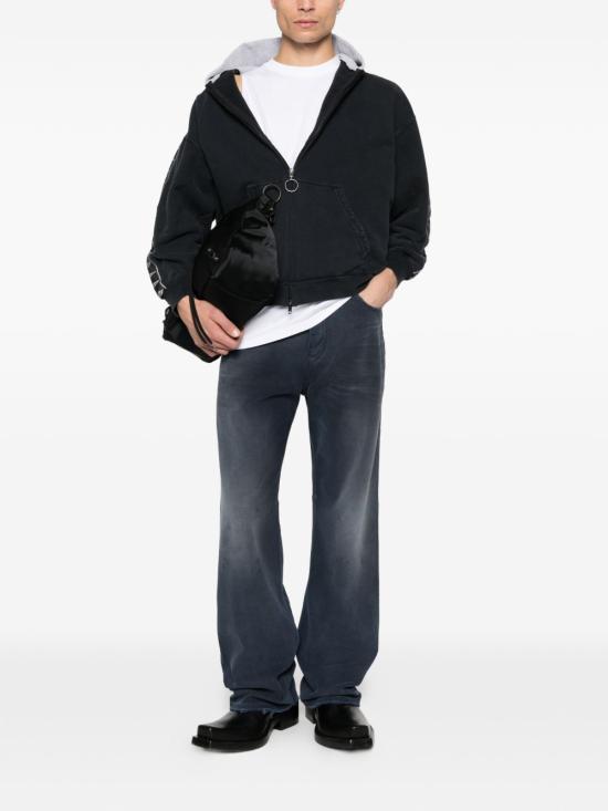 26SS 발렌시아가 커브드 니 팬츠 857194TTW64 8074 BLUE - BALENCIAGA