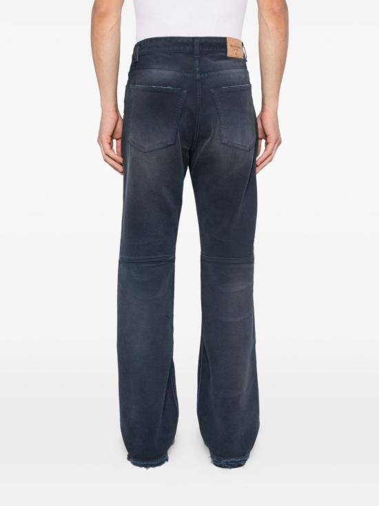 26SS 발렌시아가 커브드 니 팬츠 857194TTW64 8074 BLUE - BALENCIAGA