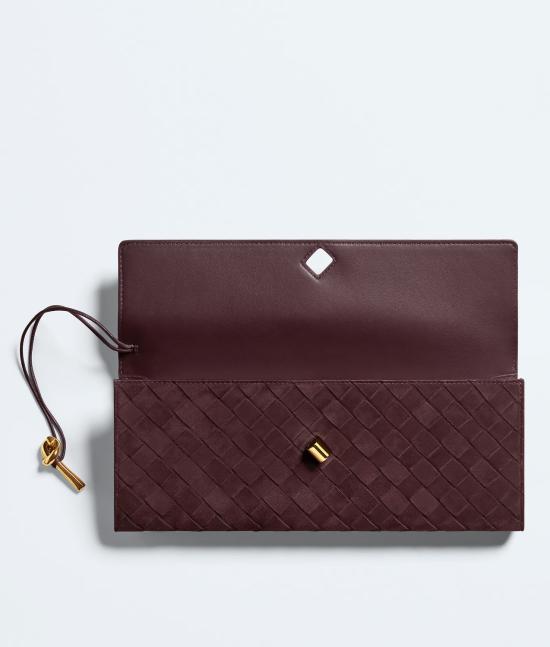 26FW 보테가베네타 안디아모 클러치 741511V60F16147 DEEP MAHOG - BOTTEGA VENETA