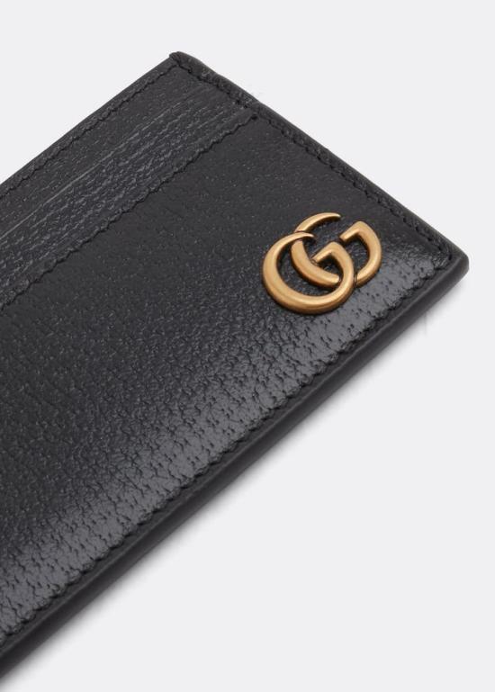 26FW 구찌 GG 마몽 레더 카드 케이스 657588DJ20T1000 BLACK - GUCCI
