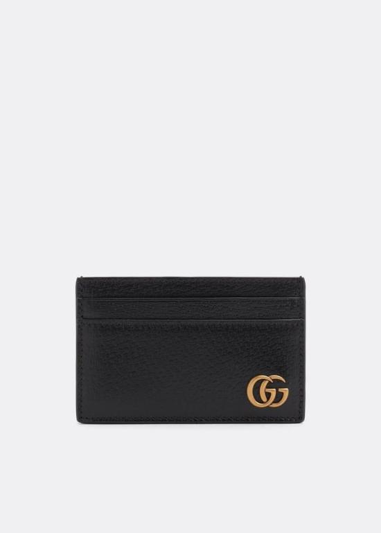 26FW 구찌 GG 마몽 레더 카드 케이스 657588DJ20T1000 BLACK