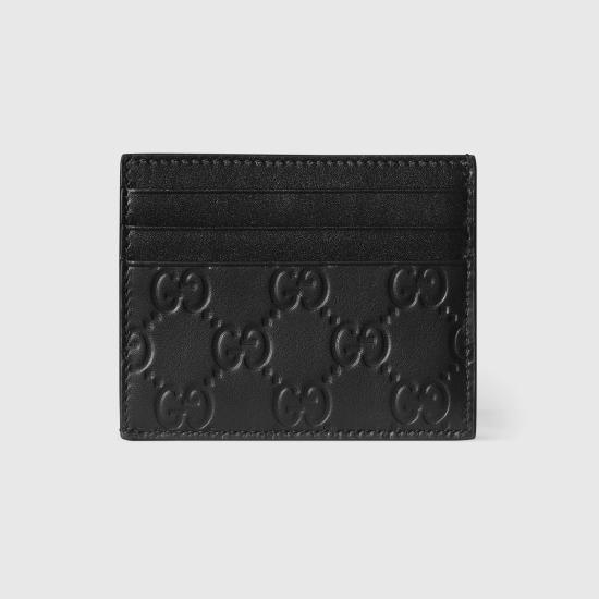 26FW 구찌 GG 엠블럼 카드 케이스 850187AAFDV1000 BLACK - GUCCI