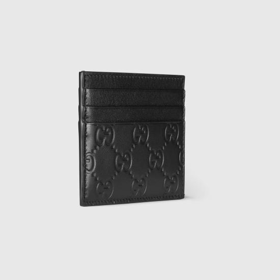 26FW 구찌 GG 엠블럼 카드 케이스 850187AAFDV1000 BLACK - GUCCI