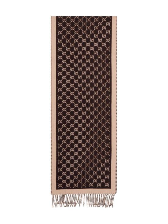 26FW 구찌 울 자카드 스카프 8355343G2002172 DARK BROWN - GUCCI