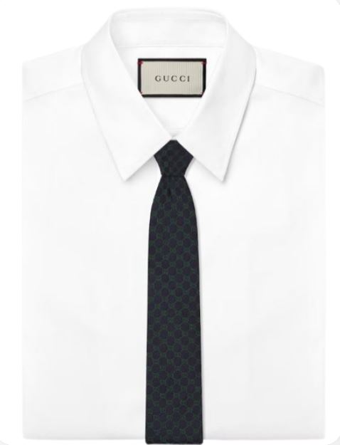 26FW 구찌 GG 넥타이 7443944E2174066 MIDNIGHT - GUCCI