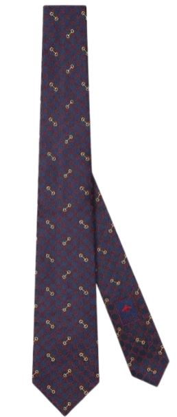 26FW 구찌 넥타이 7443794E2174174 NAVY RED