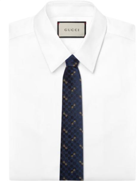 26FW 구찌 넥타이 7443794E2174069 MIDNIGHT - GUCCI