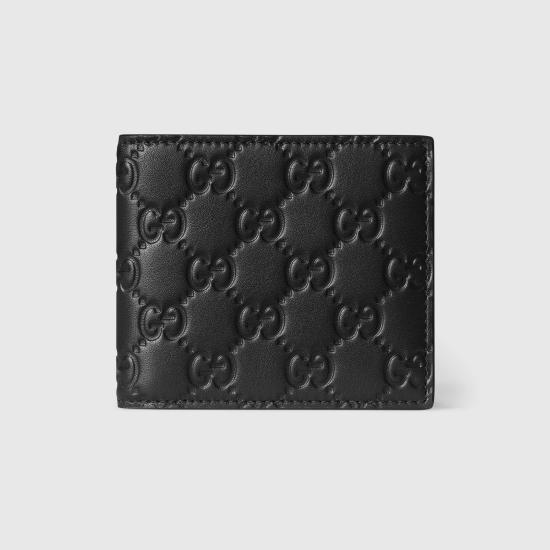 26FW 구찌 GG 엠블럼 레더 반지갑 850175AAFDV1000 BLACK