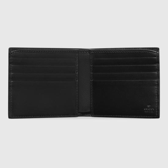 26FW 구찌 GG 엠블럼 레더 반지갑 850175AAFDV1000 BLACK - GUCCI